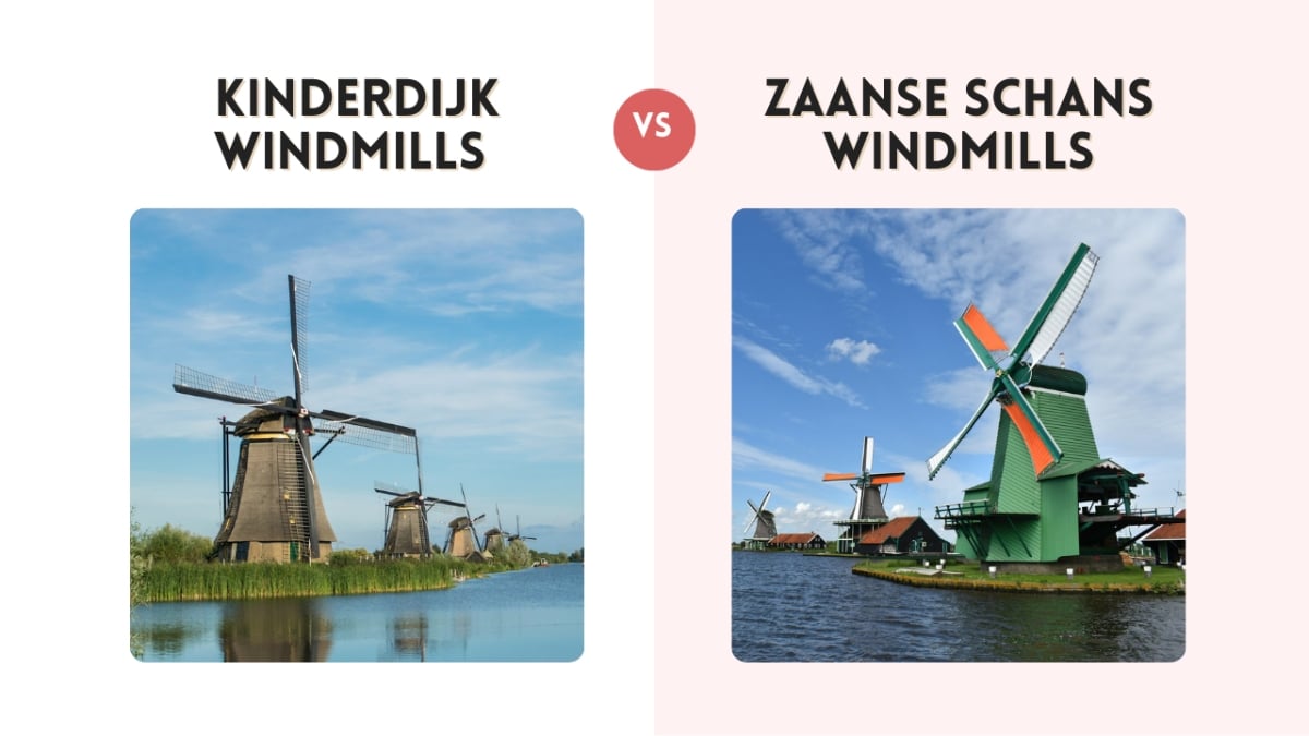 Featured image for article: Kinderdijk vs Zaanse Schans Windmills: Which Dutch Icon Wins? - Amsterdam Local Gems blog