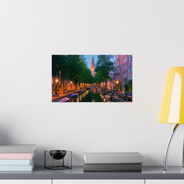 Amsterdam Canal & Zuiderkerk Horizontal Travel Print - Image 32