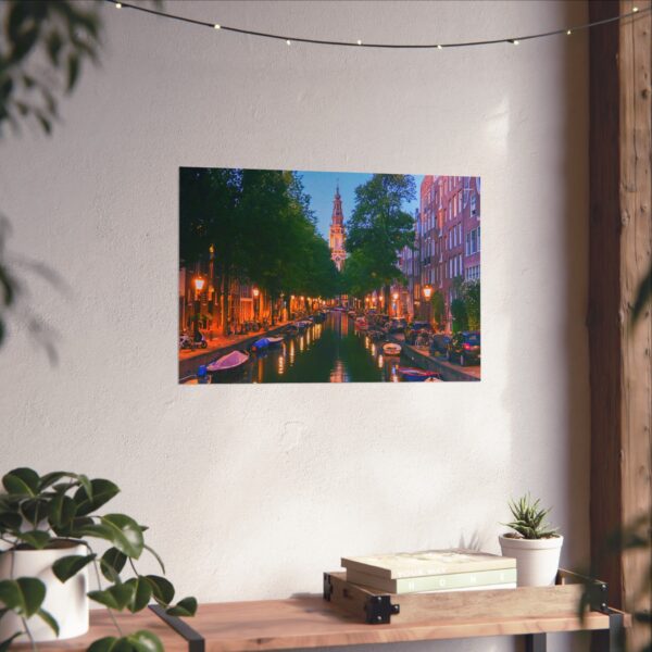 Amsterdam Canal & Zuiderkerk Horizontal Travel Print - Image 54