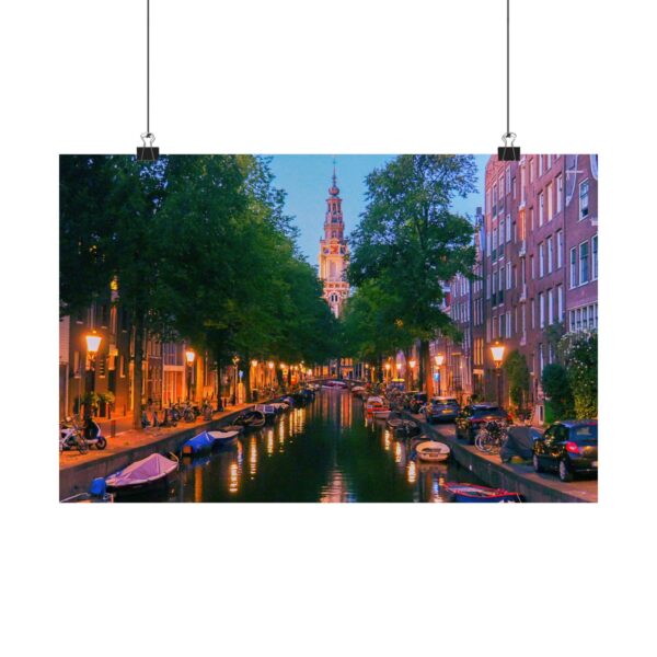 Amsterdam Canal & Zuiderkerk Horizontal Travel Print - Image 33