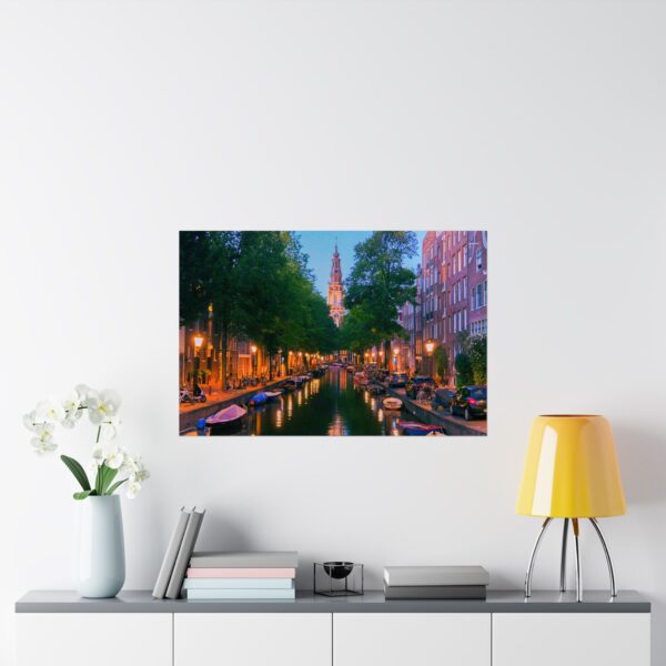 Amsterdam Canal & Zuiderkerk Horizontal Travel Print - Image 24