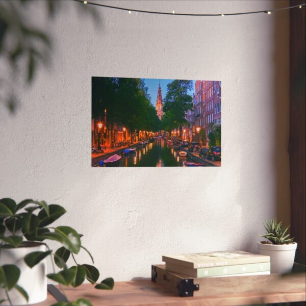 Amsterdam Canal & Zuiderkerk Horizontal Travel Print - Image 38