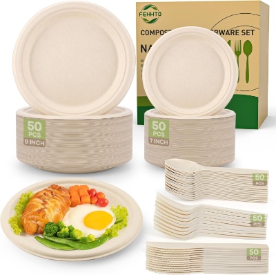 Compostable Dinnerware Set