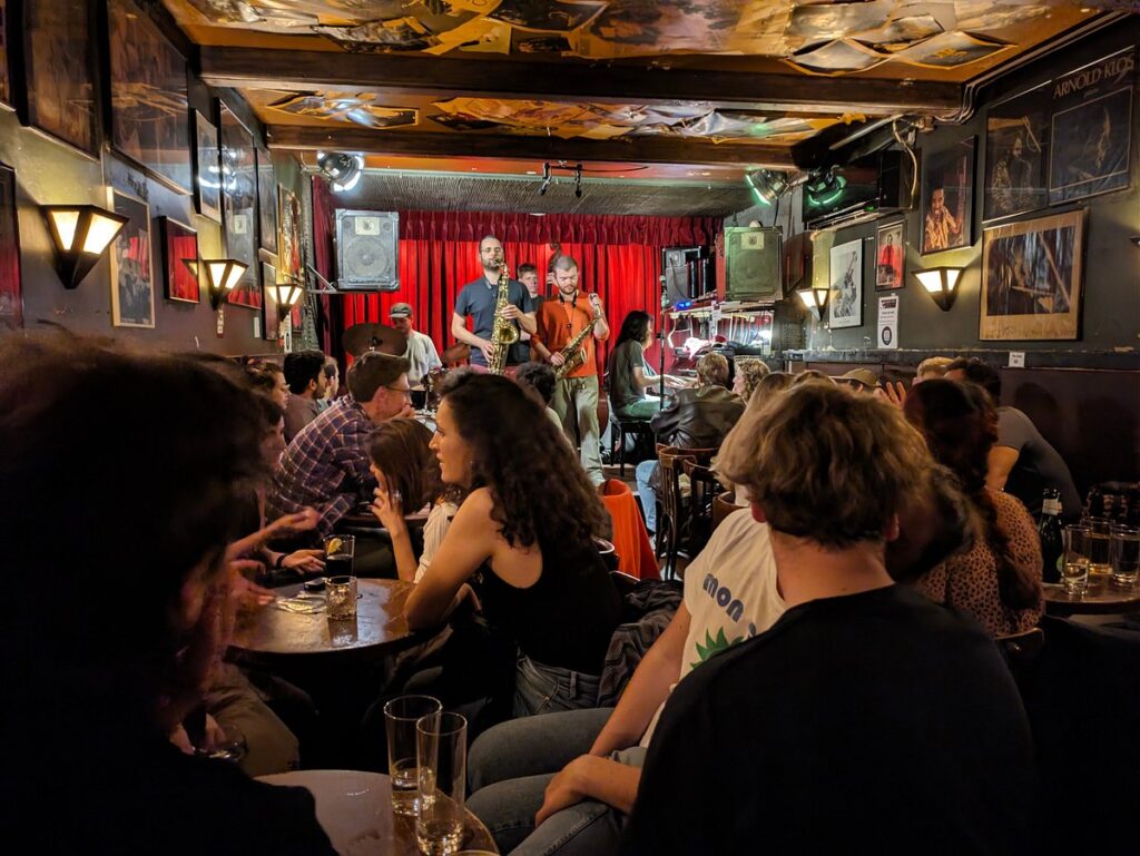 Live jazz performance at Jazz Cafe Alto, Amsterdam