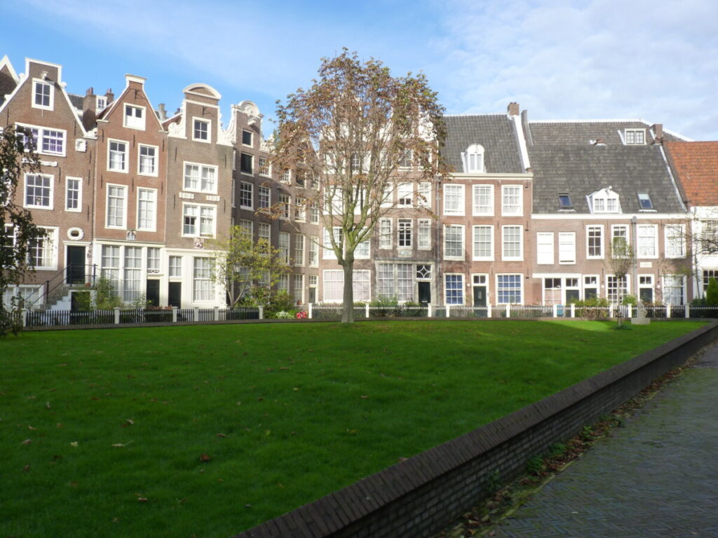 Hidden court at the Jordaan district in Amsterdam, Netherlands