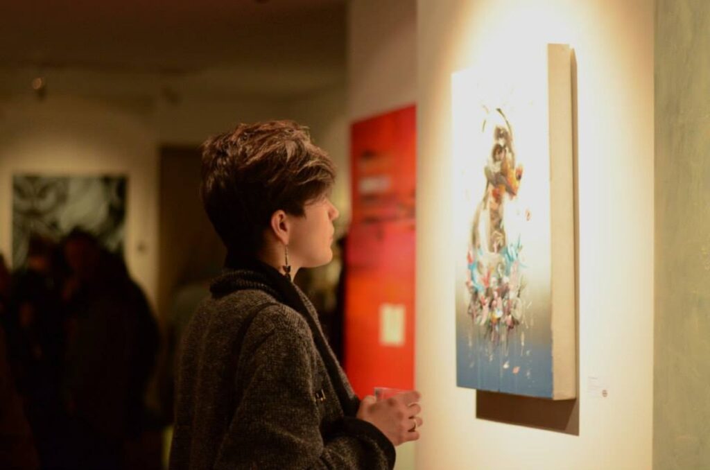 Art exhibit at the O.D. gallery in Amsterdam, Netherlands